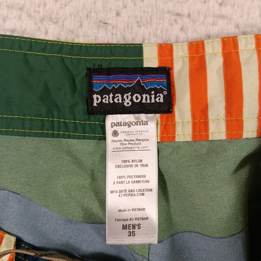 Patagonia Board Shorts Mens 35 Wavefarer 9